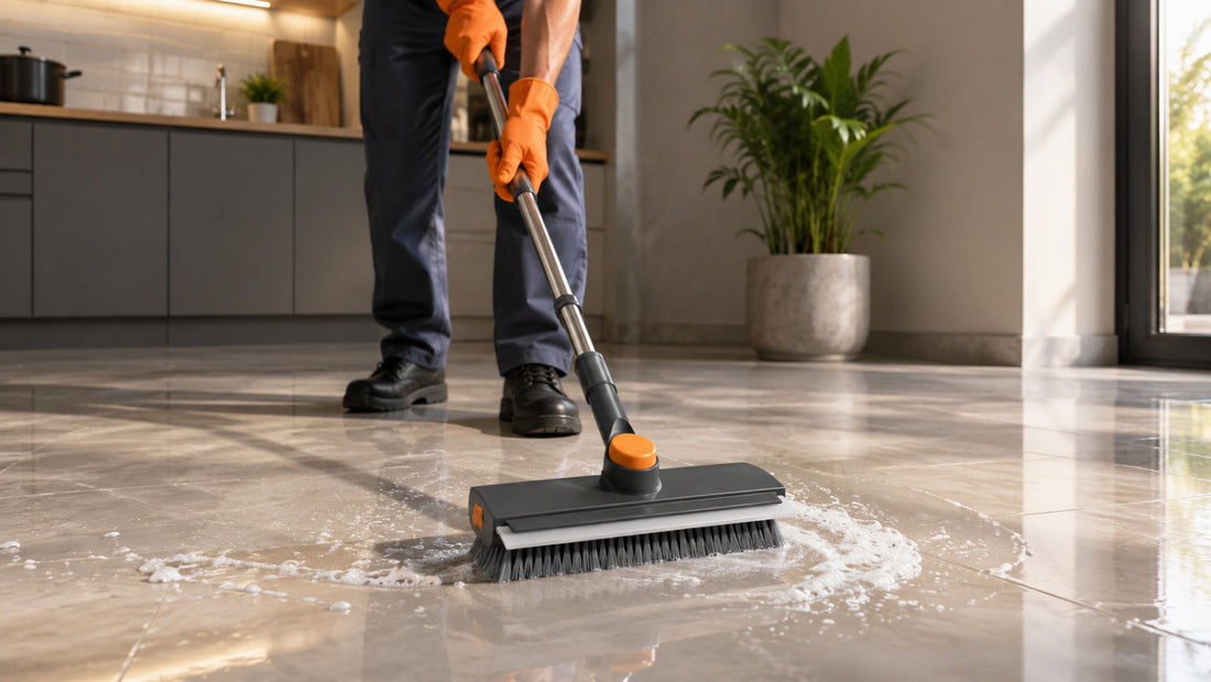 3 in 1 floor scrub brush