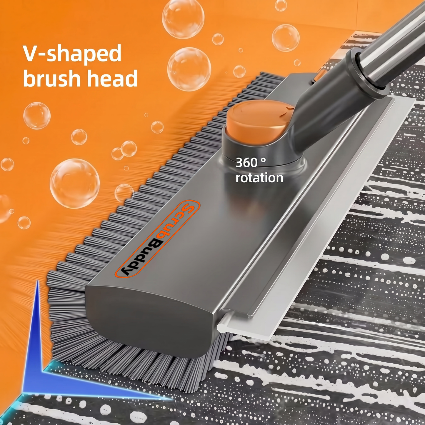 ScrubBuddy™ - Powerful 3 in 1 Floor Scrub Brush