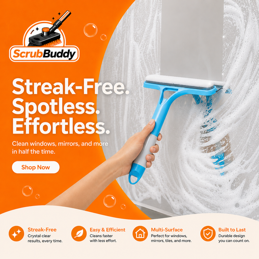 ScrubBuddy™ - 3 in 1 Glass Cleaner