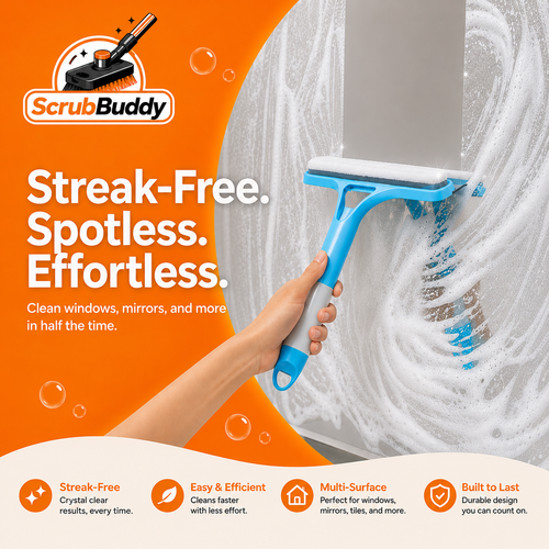 ScrubBuddy™ - 3 in 1 Glass Cleaner