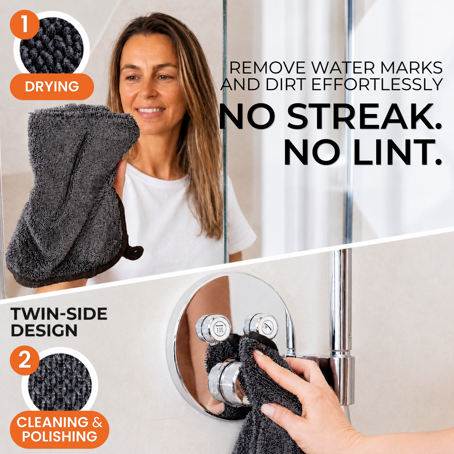 ScrubBuddy™ - Chemical & Streak Free Microfibre Cloth (3 Pack)