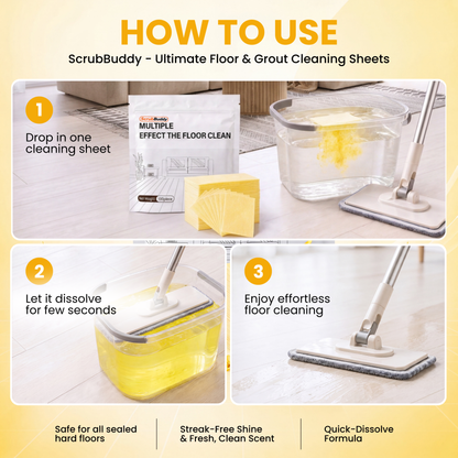 ScrubBuddy - Ultimate Floor & Grout Cleaning Sheets