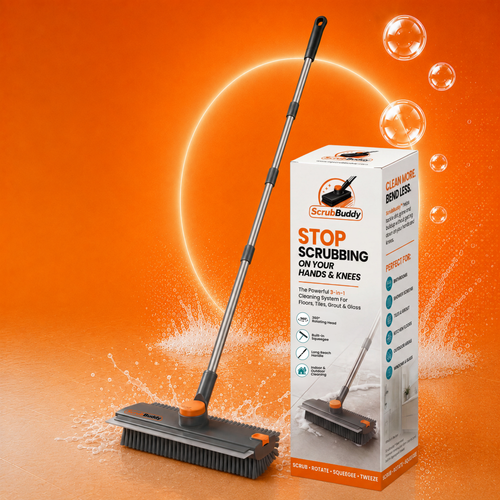 ScrubBuddy™ - Powerful 3-in-1 Floor Scrub Brush